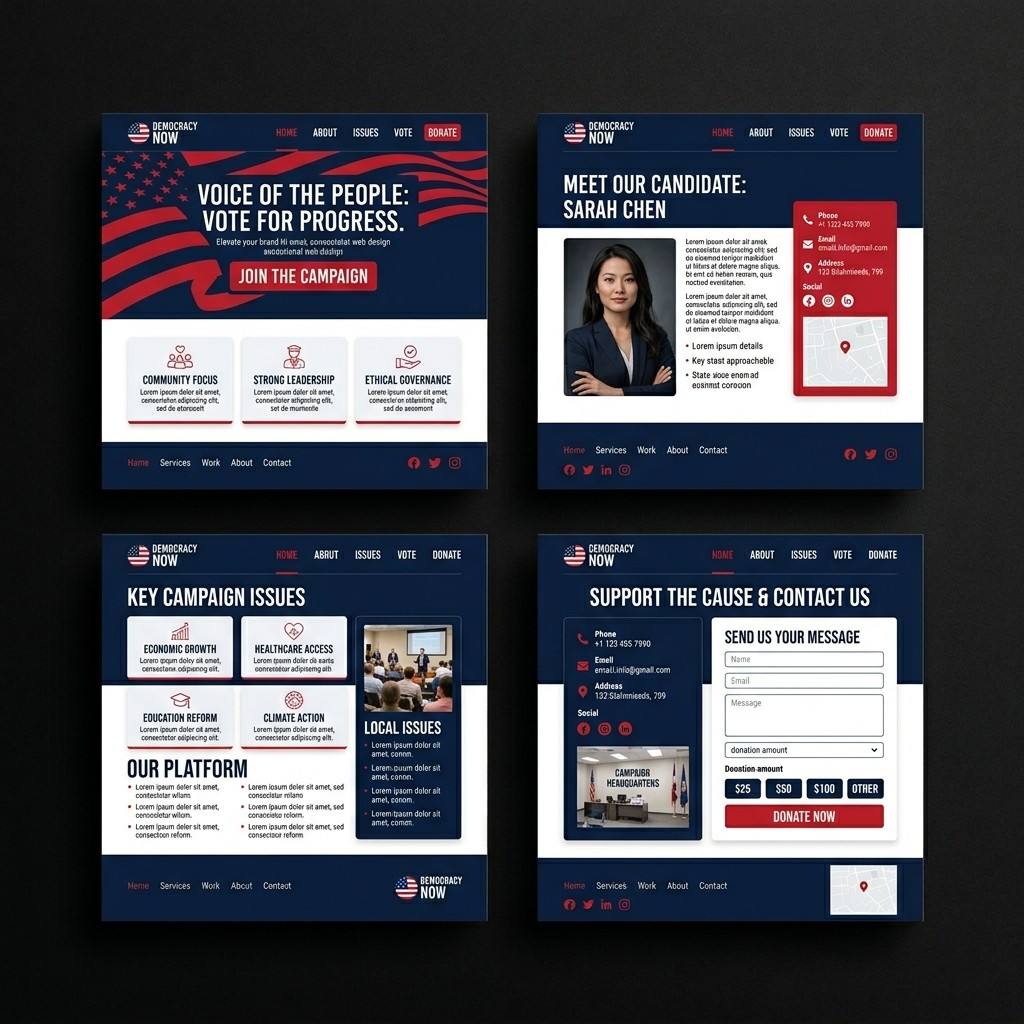 ampaign website package illustration — KSL Graphics