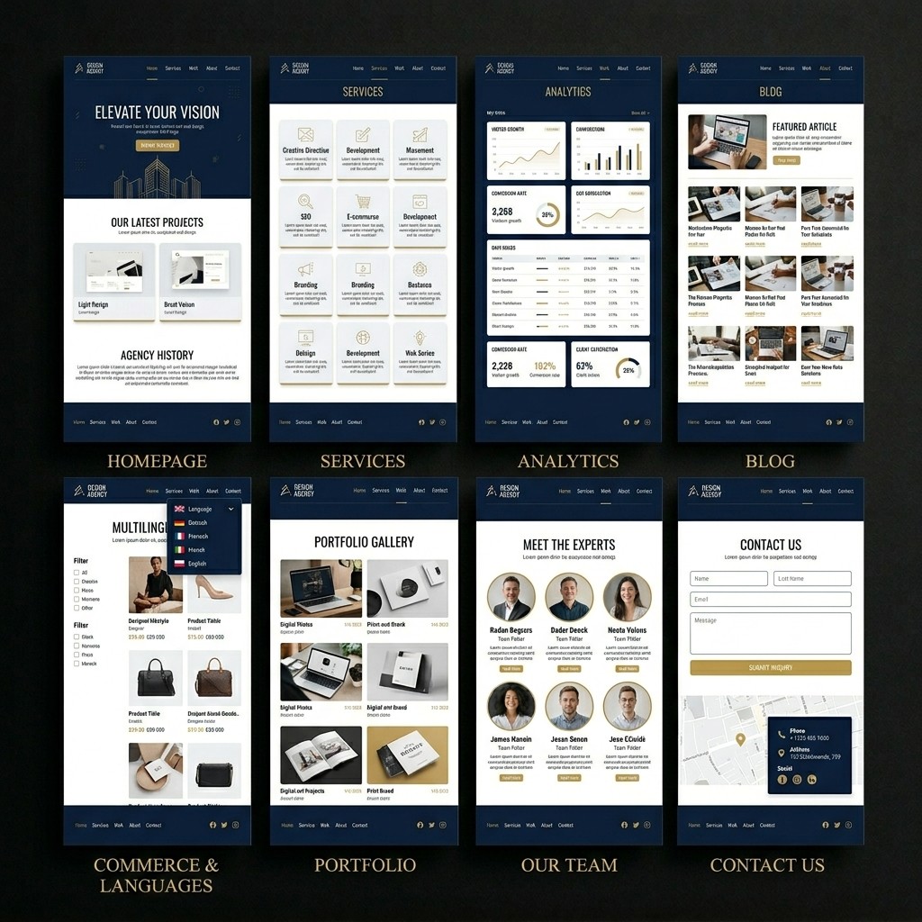 Executive web design package illustration — KSL Graphics