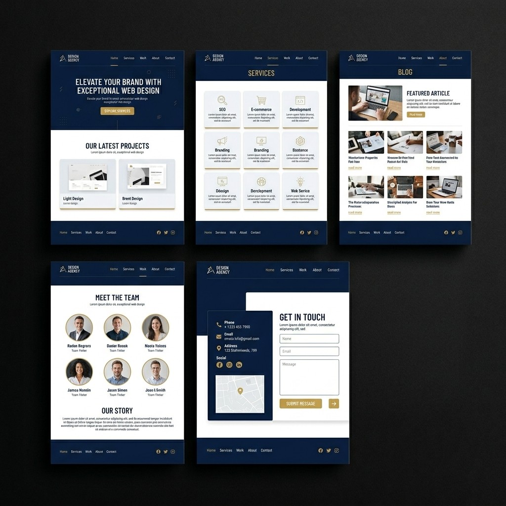 Small business web design package illustration — KSL Graphics